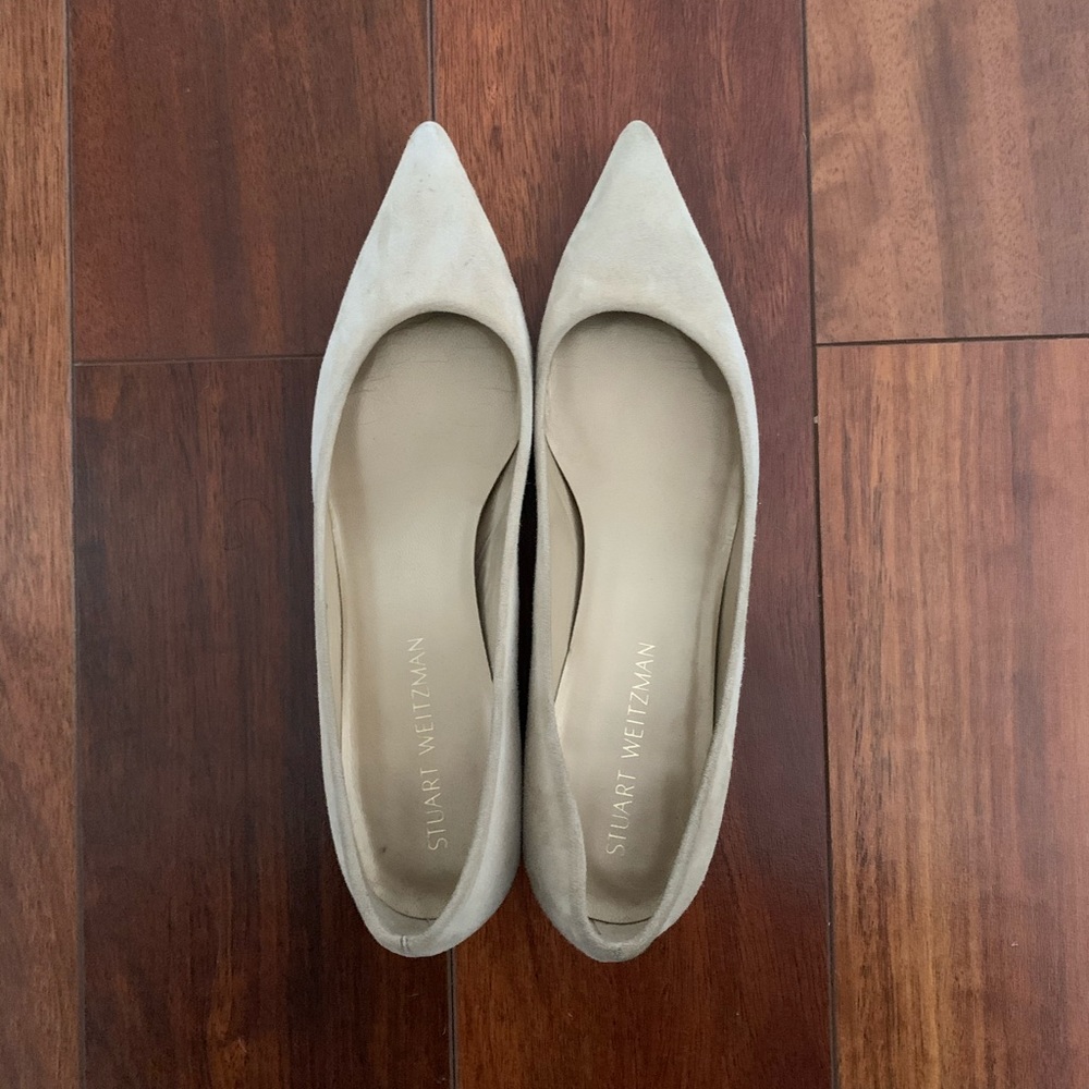 Nude suede Stuart Weitzman